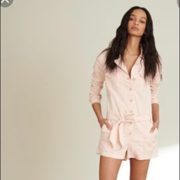 Veronica Beard Pants - Veronica Beard Blush Pink Utility Romper